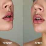 Lip Flip Before and After